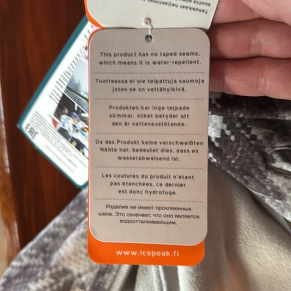 NWT Icepeak Softshell Ski Jacket Sz. 10 - Picture 15 of 15